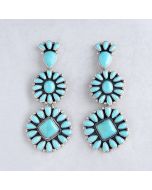 Campitos Turquoise Cluster Earrings FJE2201