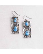 Sterling Silver Golden Hills Turquoise Earrings FJE2467