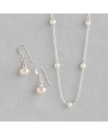 Freshwater Pearl Necklace & Earring Set FJBAR2344