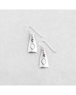 Hand-Stamped Sterling Silver Earrings FJE2525