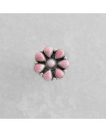 Pink Conch Cluster Ring FJR2906