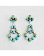 Sonoran Gold Turquoise Chandelier Earrings FJE2511