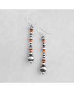 Sterling Silver OxyBead© & Spiny Oyster Earrings FJE2654