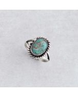Sterling Silver Tyrone Turquoise Ring FJR2325