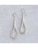 Liquid Silver Hook Earrings FJE2321