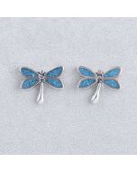 Kingman Turquoise Dragonfly Earrings FJE2330