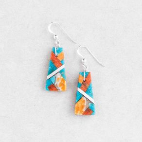 Multi-Stone Inlay Earrings FJE2472