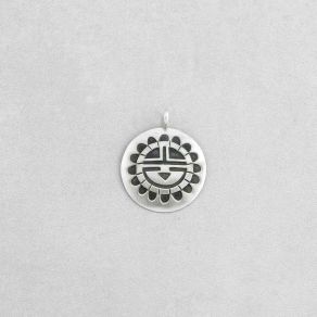 Sterling Silver Sunface Pendant FJP2799