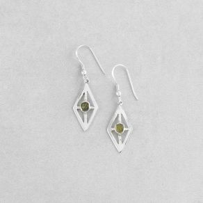 Sterling Silver Peridot Earrings FJE2118