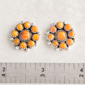 Sterling Silver Spiny Oyster Shell Earrings FJE2173