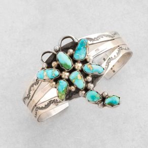 Sonoran Gold Turquoise Dragonfly Cuff FJB2713