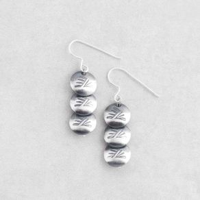 Modern Sterling Silver Earrings FJE2529