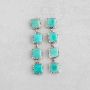 Tyrone Turquoise Dangle Earrings FJE2397