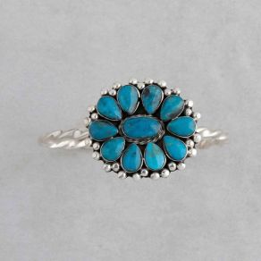 Handmade Kingman Turquoise Cuff FJB2232