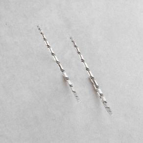 Sterling Silver "Twist" Hoops FJE2638