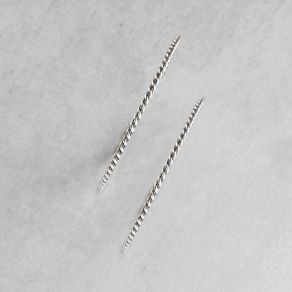 Sterling Silver Hoop Earrings FJE2646