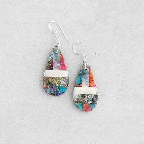Multi-Stone Inlay Earrings FJE2730