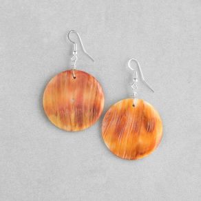Spiny Oyster Disc Earrings FJE2796