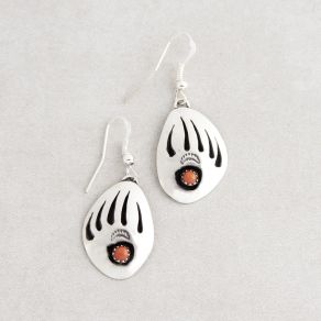 Sterling Silver Mediterranean Coral FJE2049