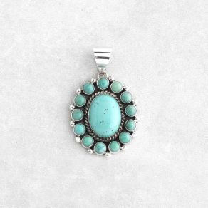 Tyrone Turquoise Pendant FJP2767
