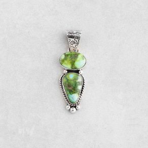 Sonoran Gold Turquoise Pendant FJP2785