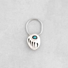 Kingman Turquoise Bear Paw Hair Clip FJBAR2783