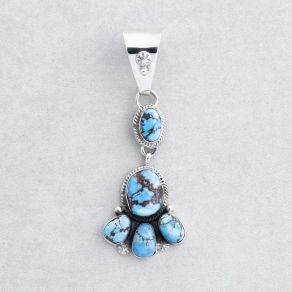 Golden Hills Turquoise Cluster Pendant FJP2298