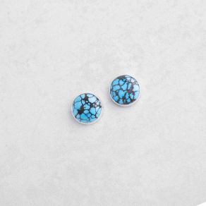 Prince Turquoise Post Sterling Silver Earrings FJE2992