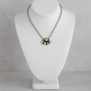 Sterling Silver Sonoran Gold Turquoise Necklace FJN1964