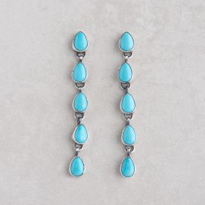 Sonoran Beauty Turquoise Shoulder Duster Earrings FJE2401