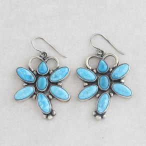 Kingman Turquoise Dragonfly Earrings FJE1891