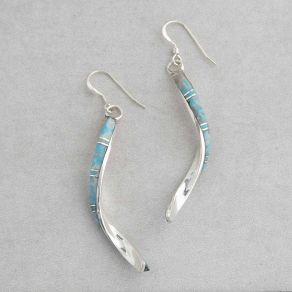 Kingman Turquoise Inlay Earrings FJE2265