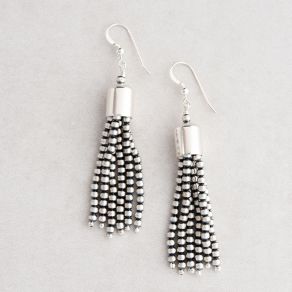 Sterling Silver OxyBead© Tassle Earrings FJE2358
