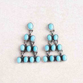 Handmade Prince Turquoise Earrings FJE2482