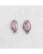 Sterling Silver Rhodonite Earrings FJE2276