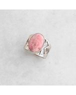 Sterling Silver Rhodonite Ring FJR2705