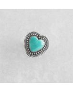 Campitos Turquoise Heart Ring FJR2888
