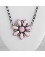 Pink Conch Shell Necklace FJN2956