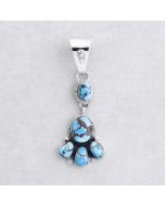 Golden Hills Turquoise Cluster Pendant FJP2298