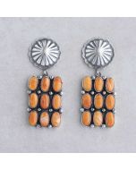 Sterling Silver and Spiny Oyster Shell Earrings FJE2281