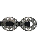 Leather & Nickle Concho Belts