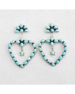Campitos Turquoise Heart Earrings FJE2048