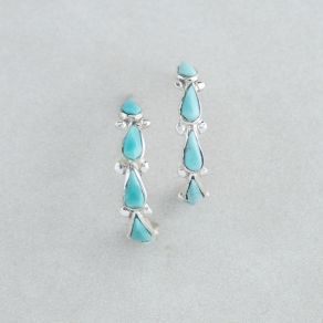 Campitos Turquoise Hoop Earrings FJE2368