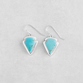 Campitos Turquoise Arrowhead Earrings FJE2456