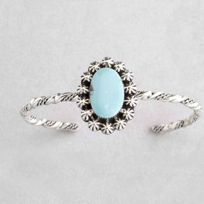 Sterling Silver Tyrone Turquoise Cuff FJB2405