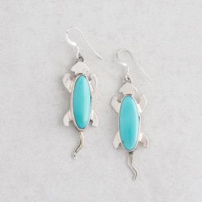 Campitos Turquoise Lizard Earrings FJE2178