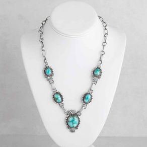 Sonoran Gold Turquoise Necklace FJN2563