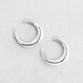 Sterling Silver Hoop Earrings FJE2495