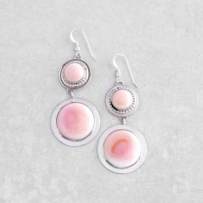 Pink Conch Shell Earrings FJE2951