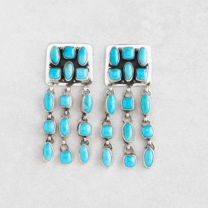 Kingman Turquoise Dangle Earrings FJE2626